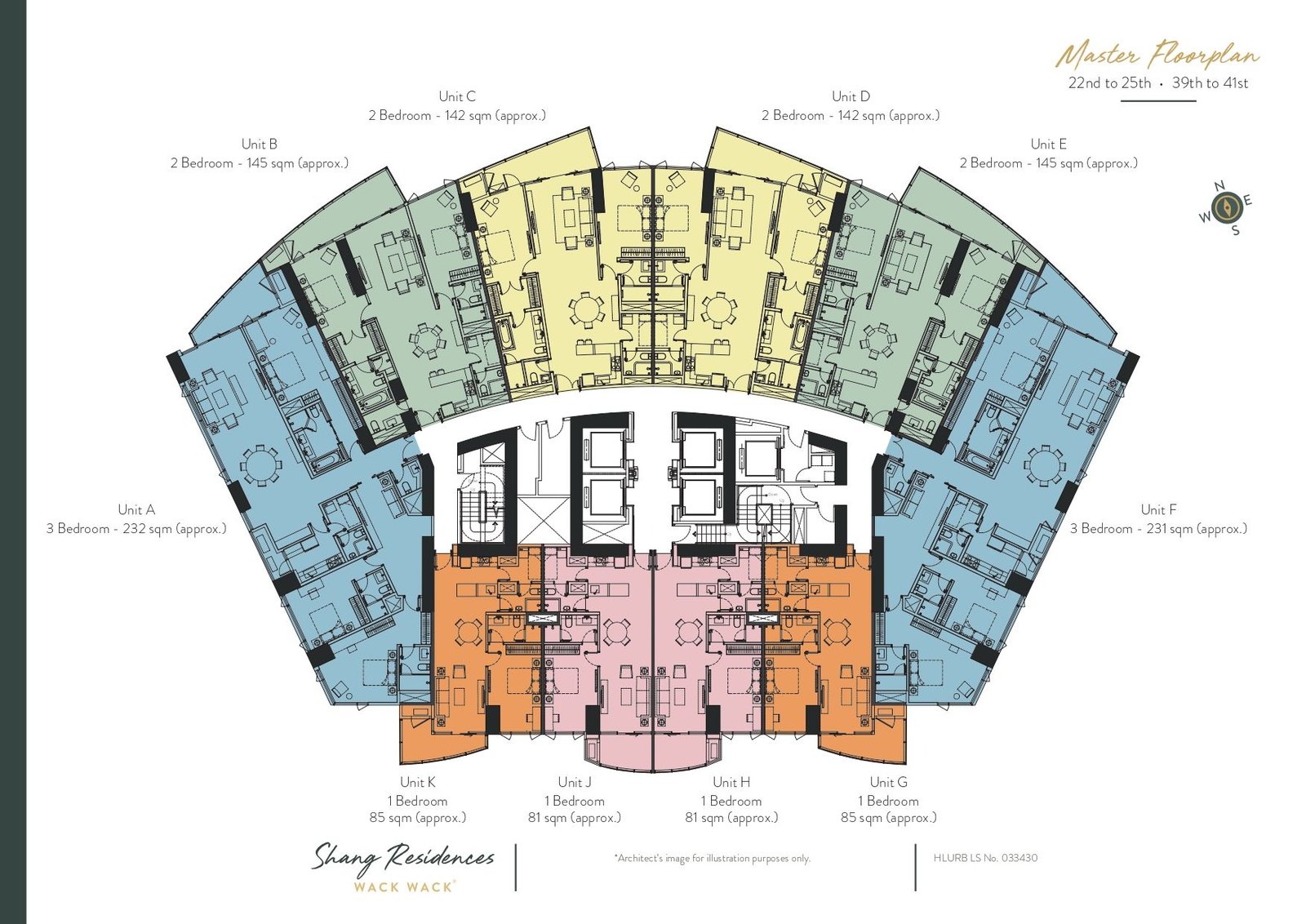 Master Plan 22nd - 25th and 39 - 41st Floor