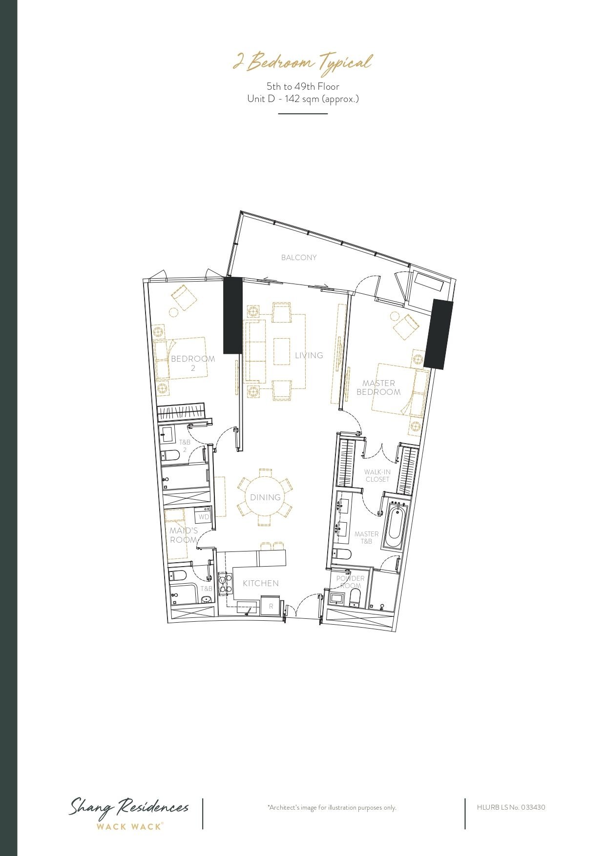 2 Bedroom Typical 5th-49th-Unit D