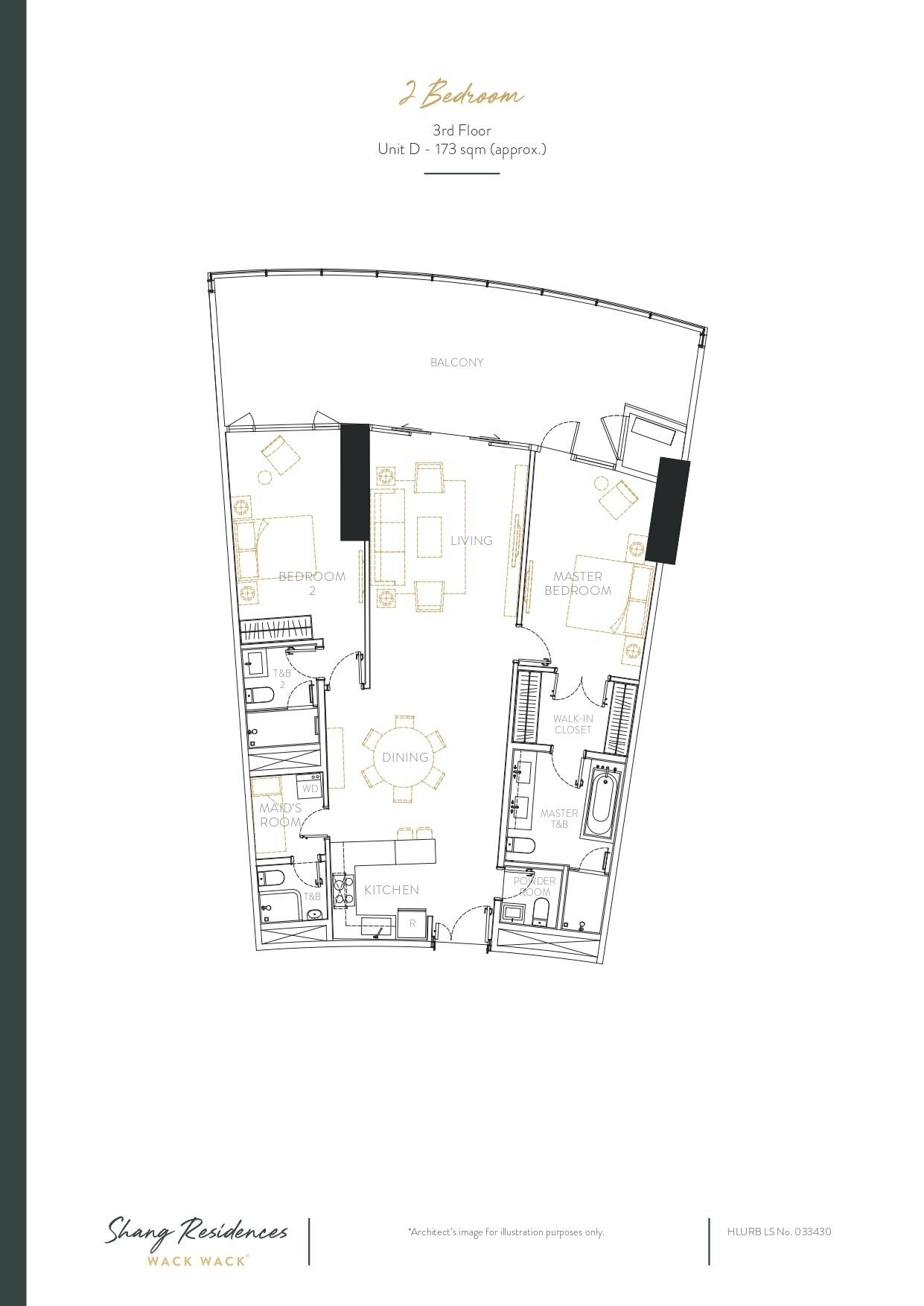 2 Bedroom - 3rd Floor-Unit D